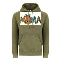 Vintage Olive Western Cow Red Angus Mama Vintage Hoodie - LillyAllenDesigns