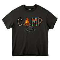 Asphalt camp life Heavy Core Tee - CowhideDigitalArt