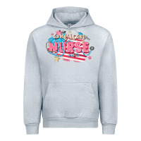 Heather Grey American Nurse Urban Hoodie - FaDigitalArtStudio