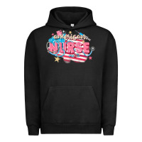 Pigment Black American Nurse Urban Hoodie - FaDigitalArtStudio