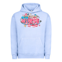 Pigment Grape Ice American Nurse Urban Hoodie - FaDigitalArtStudio