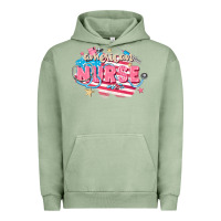 Pigment Oil Green American Nurse Urban Hoodie - FaDigitalArtStudio