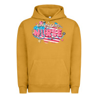Pigment Peanut Butter American Nurse Urban Hoodie - FaDigitalArtStudio