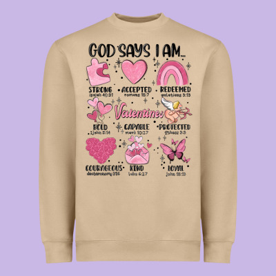Funny Valentines Heavyweight Sweatshirt Designed By Maliassmallbusiness
