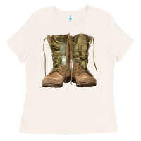 Bone soldier boots Ladies Tee - RanaPortraitStore