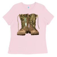 Bubblegum Pink soldier boots Ladies Tee - RanaPortraitStore