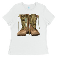 White soldier boots Ladies Tee - RanaPortraitStore