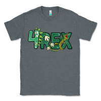 Charcoal Heather four rex Classic Tee - MaliasSmallBusiness
