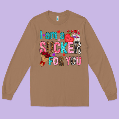 I Am A Sucker For You Long Sleeve Tee Designed By Nancycooperartshop