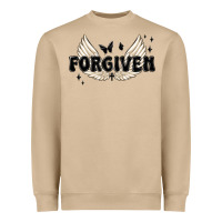 Forgiven Christian Angel Wings Heavyweight Sweatshirt | Teevron