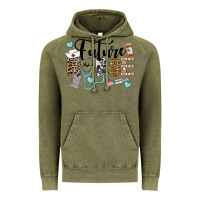 Vintage Olive Western Future Nurse Vintage Hoodie - LillyAllenDesigns
