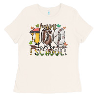 Bone happy 100 day of school american football baseball Ladies Tee - RacoonDesign
