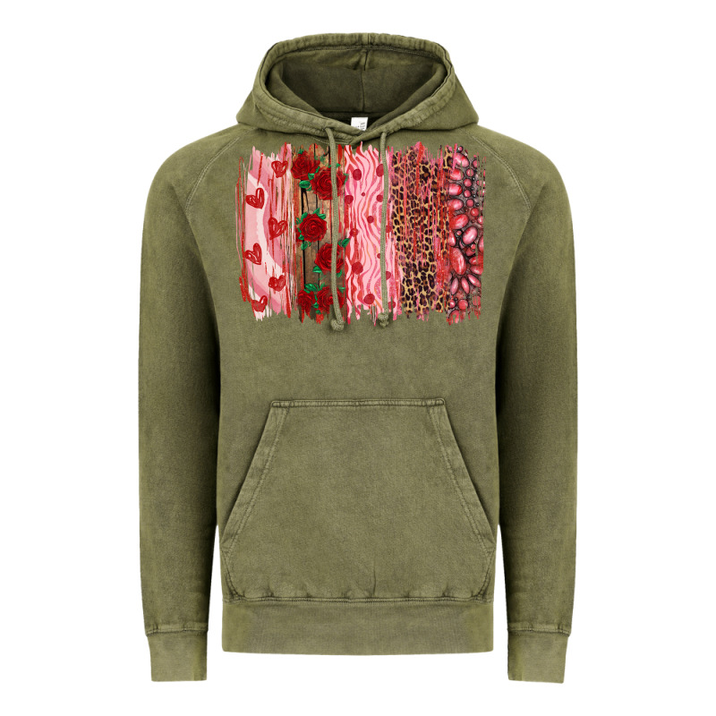 Valentine's Day Brushstrokes Vintage Hoodie by RanaPortraitStore | Teevron