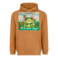 Meerkat frog with sunflower Heavyweight Hoodie - TumblerDesignByShophia