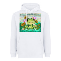 White frog with sunflower Heavyweight Hoodie - TumblerDesignByShophia