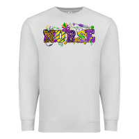 Dove Grey Mardi Gras Day nurse Premium Sweatshirt - HowdyJamesFarm