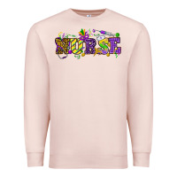 Pale Pink Mardi Gras Day nurse Premium Sweatshirt - HowdyJamesFarm