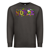 Smoke Mardi Gras Day nurse Premium Sweatshirt - HowdyJamesFarm