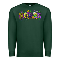 Sports Green Mardi Gras Day nurse Premium Sweatshirt - HowdyJamesFarm