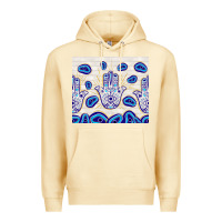 Pina Colada evil eyes with white wooden pattern Premium Hoodie - TumblerDesignByShophia