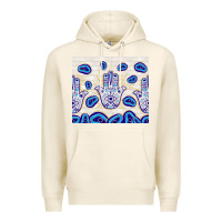 Tofu evil eyes with white wooden pattern Premium Hoodie - TumblerDesignByShophia
