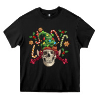 Black elf skull Heavy Core Tee - FaDigitalArtStudio