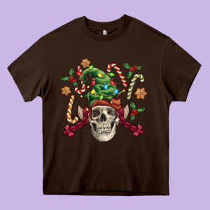 Elf Skull Heavy Core Tee Designed By Fadigitalartstudio