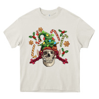 Cream elf skull Heavy Core Tee - FaDigitalArtStudio
