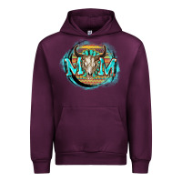 Mauve Wine Aztec mom Mother's Day Urban Hoodie - FaDigitalArtStudio