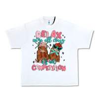 White relax we're all crazy it's not competition Urban Heavy Tee - MaliasSmallBusiness