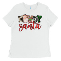 White howdy santa Ladies Tee - FaDigitalArtStudio