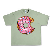 Oil Green pink strawberry donut Urban Heavy Tee - AdoDesignShop