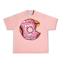 Salmon pink strawberry donut Urban Heavy Tee - AdoDesignShop