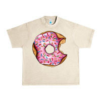 Sandshell pink strawberry donut Urban Heavy Tee - AdoDesignShop