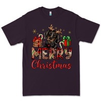 Plum merry christmas dachshund Premium Tee - JahusDesignShop