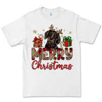 White merry christmas dachshund Premium Tee - JahusDesignShop