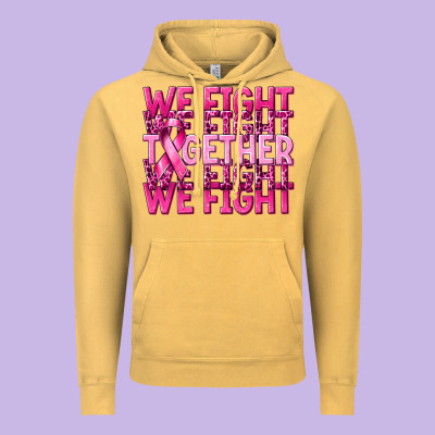 Together We Fight Cancer Vintage Hoodie Designed By Nancycooperartshop