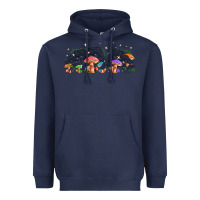 Navy magic mushroom Heavyweight Hoodie - TumblerDesignByShophia