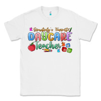 White somebody's favorite daycare teacher Classic Tee - MaliasSmallBusiness