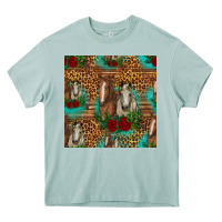 Arona horses with roses seamless pattern Heavy Core Tee - HRA Design Shop