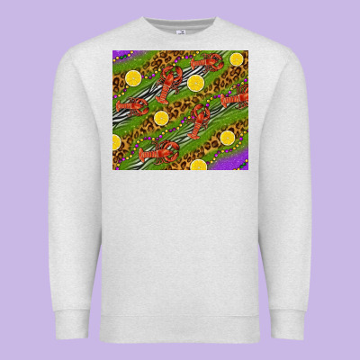 Mardi Gras Crabs And Lemons Tumbler Premium Sweatshirt Designed By Howdyjamesfarm