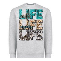 Heather Grey wife life wife mom life best Heavyweight Sweatshirt - NancyCooperArtShop