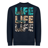 Navy wife life wife mom life best Heavyweight Sweatshirt - NancyCooperArtShop
