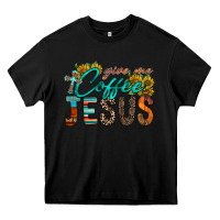Black give me coffee jesus Heavy Core Tee - RacoonDesign