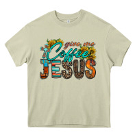 Mossy give me coffee jesus Heavy Core Tee - RacoonDesign