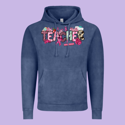 Cancer Awareness Teacher Vintage Hoodie Designed By Nancycooperartshop