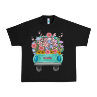 Black truck with flowers Urban Heavy Tee - MaliasSmallBusiness