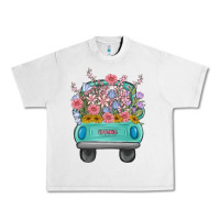 Lunar Rock truck with flowers Urban Heavy Tee - MaliasSmallBusiness