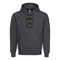 Smoke Camouflage Pattern Mom Skull Zipper Hoodie - Bettercallsaul