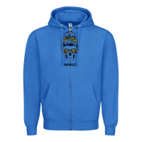True Royal Camouflage Pattern Mom Skull Zipper Hoodie - Bettercallsaul